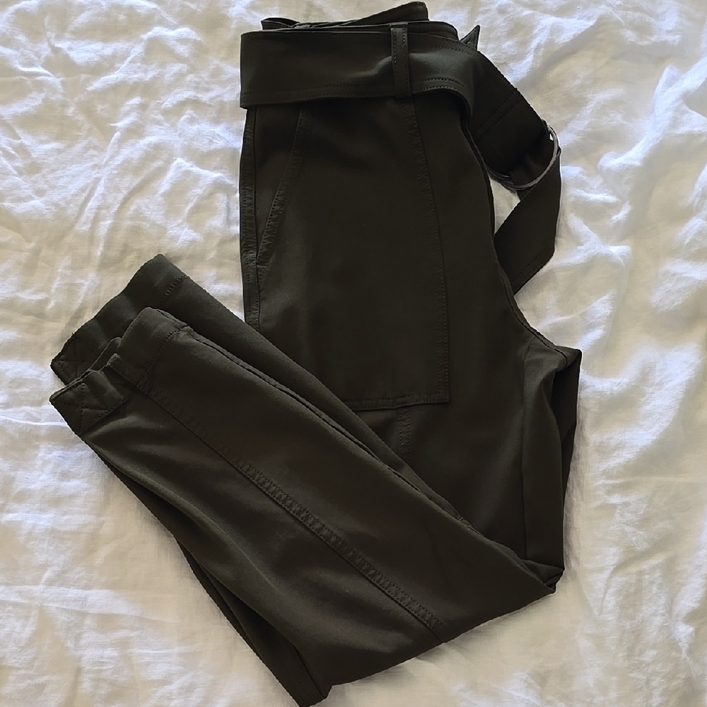 Banana Republic Dark Olive Green Cargo Pants Sz 0